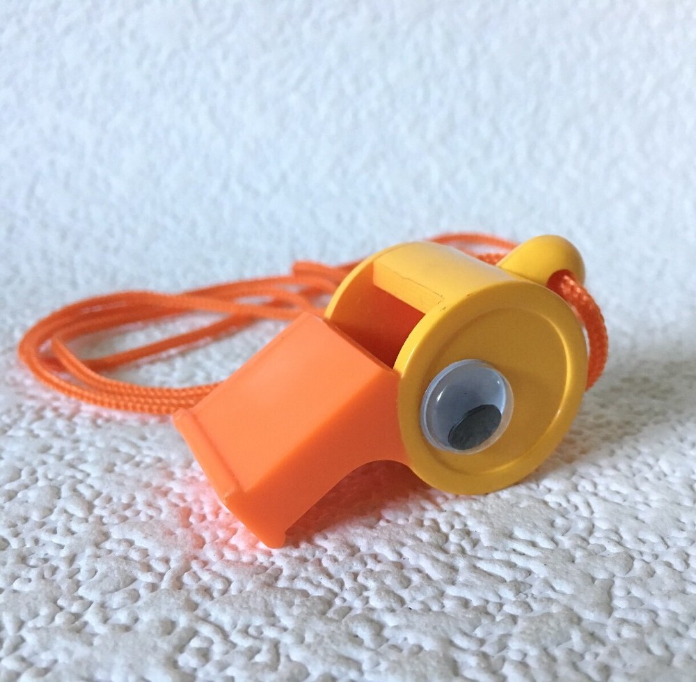 Child’s Duck Shaped Whistle Lanyard Kid’s Safety Emergency Signaling Necklace