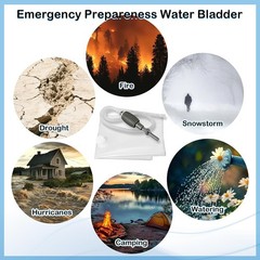 100Gallon Bathtub Bladder for Emergency Water Storage, BPA-Free Water Container