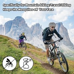 8 Pack Mosquito Head Net Outdoor Insect Protection Hiking Camping Mesh Face Net