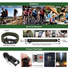 28 In 1 Survival Gear Kit Equipment Outdoors Camping Hiking Supplies Men Dad
