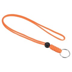 18″ Paracord Lanyard with Keyring Necklace Cord Badge Holder Strap Orange