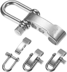 Paracord Bracelet Shackle Buckle [4PCS] – Adjustable Metal U Bow Shackle Use for