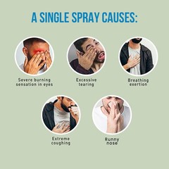 3 Pack Pepper Spray Keychain – Maximum Strength OC Spray Self Defense