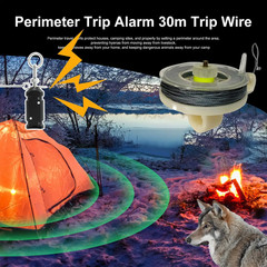 82Ft Trip Wire Alarm System on Reel Weatherproof Early Warning Perimeter Securit