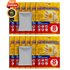 Hand Warmers, Lasts 8hrs, Heats Fast, 2-3 Min Activation, One Size, White