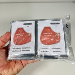 Lot of 6 Showtime Emergency Blankets Waterproof Survival Camping First Aid