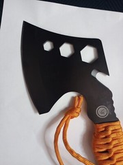 UST Survival Hatchet with Sheath + Gut Hook & Hex Wrench + Paracord 4″ Blade