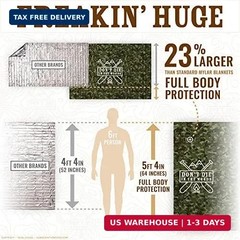 – Freakin’ Huge Emergency Blankets [4-Pack] Extra-Large Thermal Mylar Space Blan