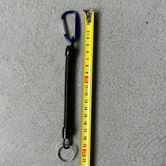 Retractable Spring Coil Spiral Stretch Chain Keychain Key Ring Set
