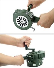 Hand Crank Siren Horn, Hand Loud Crank, Emergency Safety Manual Siren,