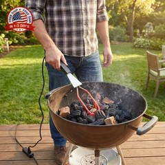 600W Electric Charcoal Starter Fire Lighter for BBQ Grill Smoker Fireplace, Fire