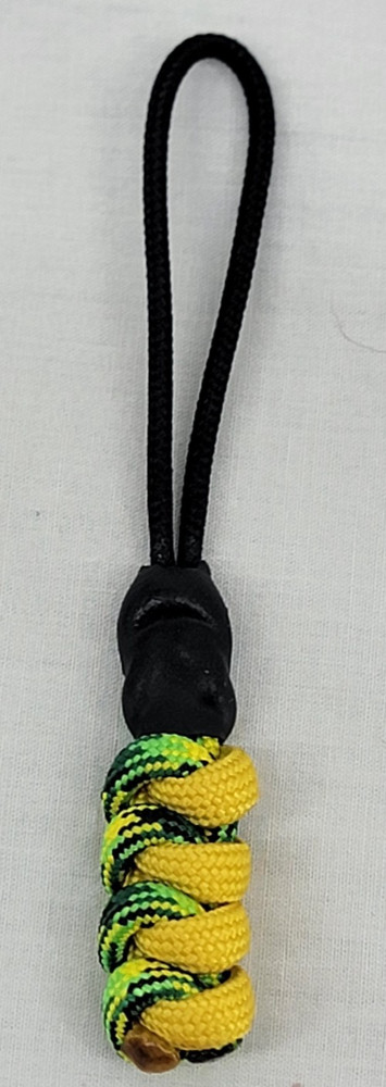 Paracord ~ Digi Green/Yellow ~ Zipper Pull/Knife Lanyard/Key Fob/Tool Keeper~ 12