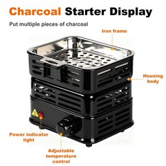 Multipurpose Charcoal Burner 1000W Electric Burners Starters