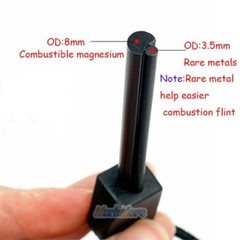 5X Survival Magnesium Flint Stone Fire Starter Emergency Lighter Kit For Camping