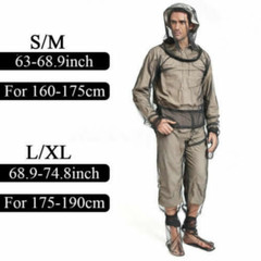 Outdoor Anti Mosquito Suit Clothing Net Mesh Bug Jacket Yarn Mittens Socks Pants