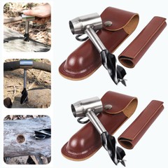 Outdoor Survival Tool Wood Drill Manual Hand Auger Wrench for Bushcraft Settlers