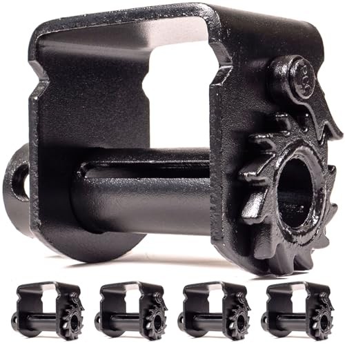 Low Profile Sliding Winch for Flatbed Trailer (5-Pack), 4 Inch Tie-Down Winch