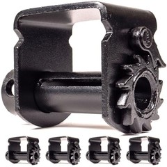 Low Profile Sliding Winch for Flatbed Trailer (5-Pack), 4 Inch Tie-Down Winch