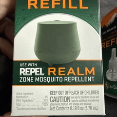 Repel Realm Zone Mosquito Repellent Refill Cartridge 40 Hour Protection Lot of 2