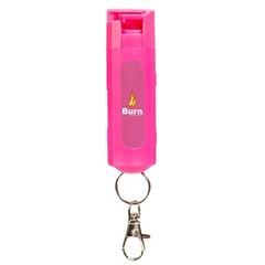 BURN Max Strength Pepper Spray for Self Defense – 1/2oz Pink 2 Pack