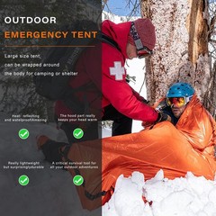 Tent,Survival Tent Shelter,Tents for 1 or 2 Person