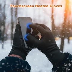 Brimekey Heated Gloves For Men Women Rechargeable Battery Electric Touchscreen