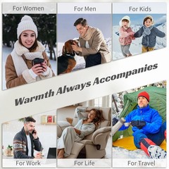 2 Pack 6000mAh Rechargeable Dual-Sided Hand Warmers, Electric Hand Warmer Gifts
