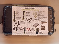 GUIDESMAN OUTDOOR SURVIVAL KIT ( NEW ) HARD PLASTIC CASE