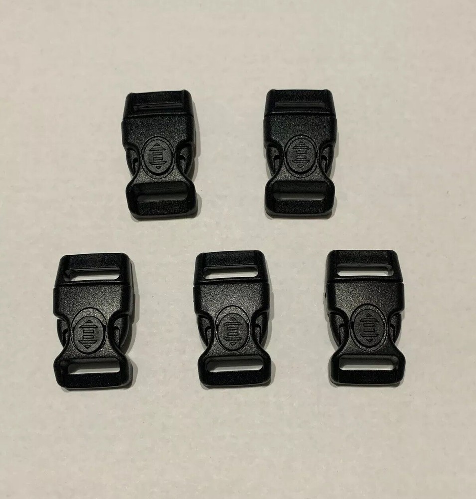 x10 5/8″ 15mm Curved Locking Quick Release Contoured Paracord Survival Buckles