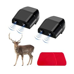 Deer Whistles for Car, Automotive Deer Warning Whistle Devices, 2 PCS Black