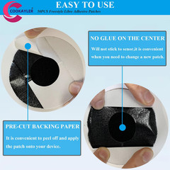 50 Pack Waterproof Sensor Covers for Freestyle Libre 2/3,CGM Adhesive Patches wi