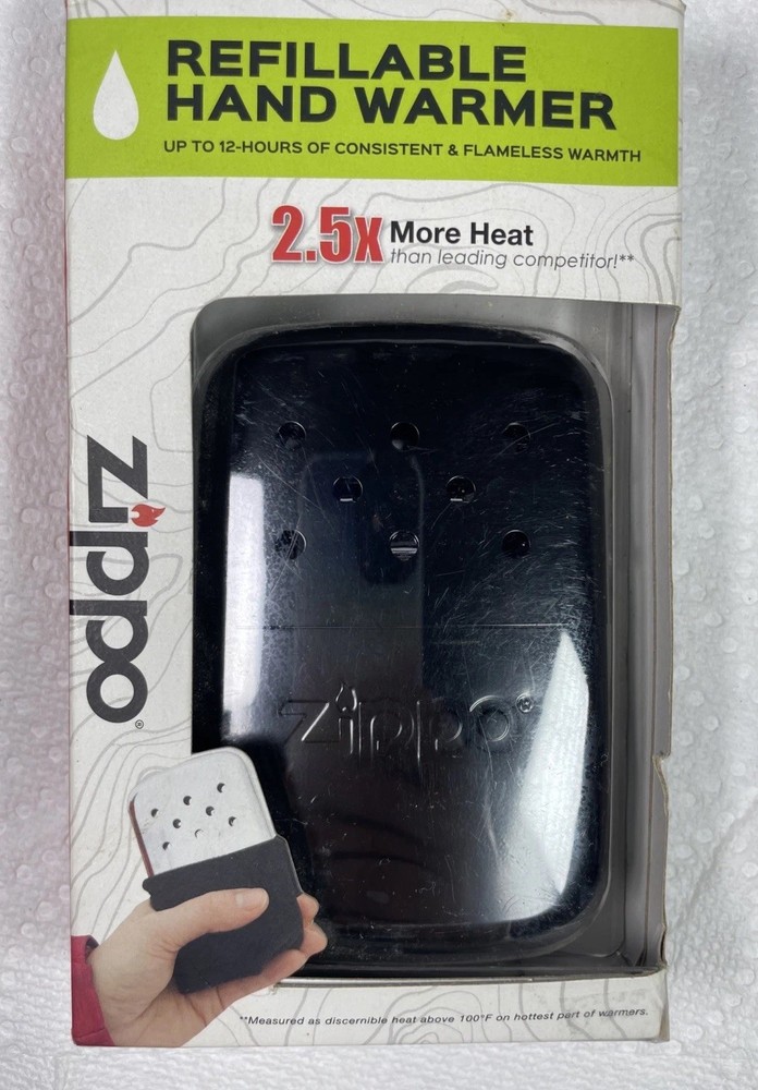Zippo 12-Hour Black Matte Refillable Hand Warmer – NEW IN BOX