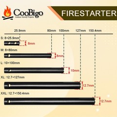 1 Pack Ferrocerium Rod Fire Steel,1/2×6 Inch Ferro Rod Fire Starter,Camping F…