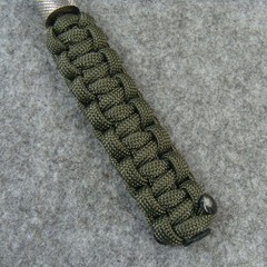 2 Pack Handmade 550 Paracord Knife Lanyard With Steel Beads / Knife Pendant