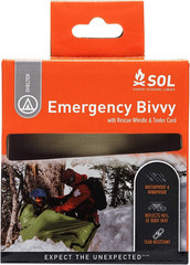 Survive Outdoors Longer 90% Emergency Bivvy – Comes with Survival Whistle & Tind