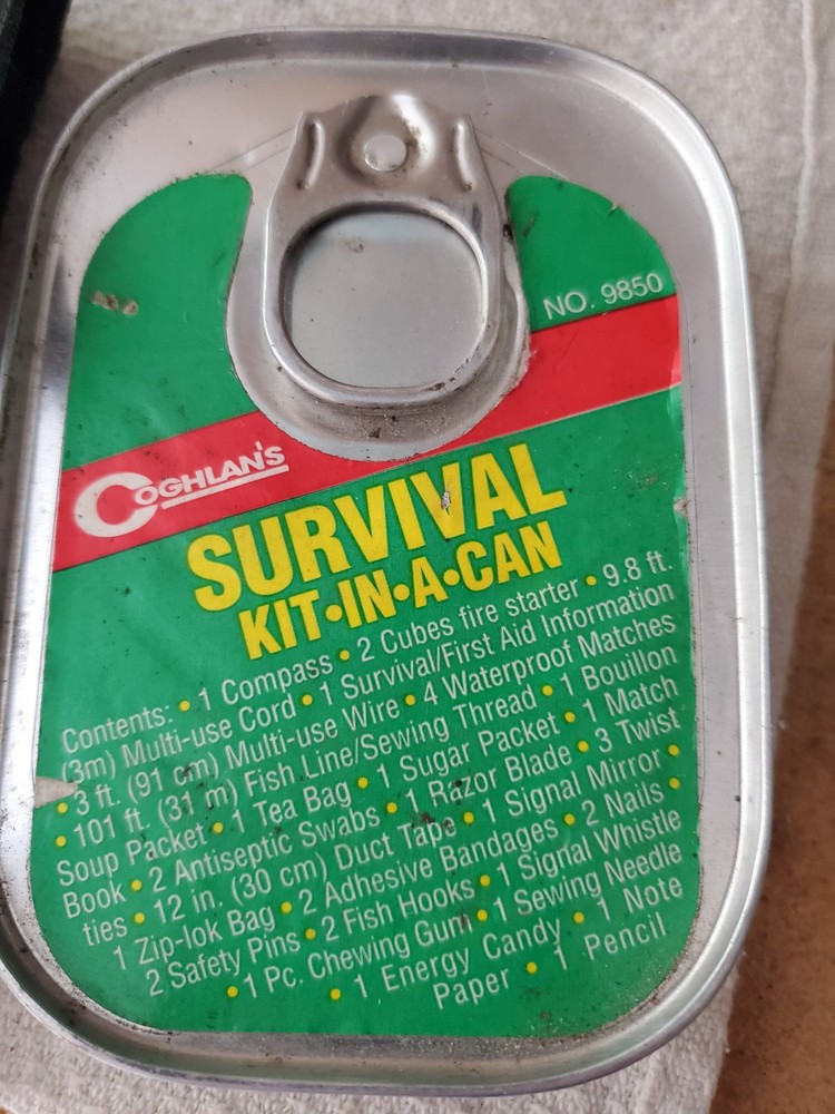 Coghlan’s Survival Kit-In-A-Can 33 items Camping Hiking Emergency Life Saving