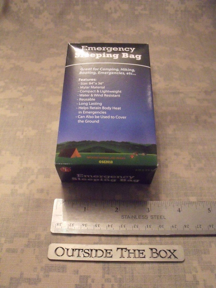 Emergency/Survival: Emergency Survival Sleeping Bag – 36 «x 84» Only 3.6 Ounces
