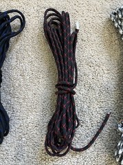 LOT OF 6 BLACK 550 7 Strand Paracord WHITE GRAY BLUE RED + BURGUNDY MADE IN USA