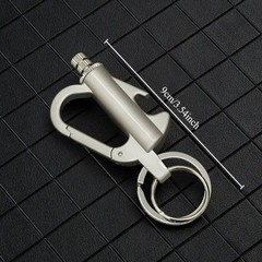 (Fuel Not included) 3-ln-1 Lighter Keychain Bottle Opener, Outdoor Fire Starter