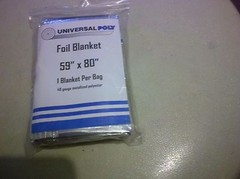 Foil Survival Emergency Camping Thermal Blanket 59in. X 80in.