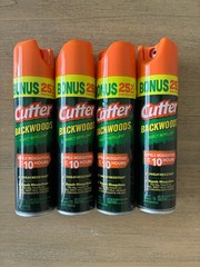 4 Cutter Backwoods Insect Repellent 4 Pack Sweat-Resistant XL 7.5 Oz Size NEW