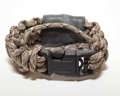 Military/Law Enforcemnt Adj.Camo 550 Bracelet w/Handcuff Key w/Kevlar Thread