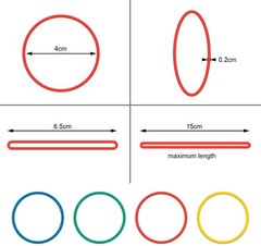 700PCS Multicolor Rubber Bands,Assorted Color multicolor