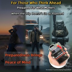 LoDinpo Mini Survival Fishing Kit, Pocket Emergency Gear Small