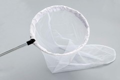 RESTCLOUD Large Insect and Butterfly Net with 14″ Ring, 36″ Handle, White