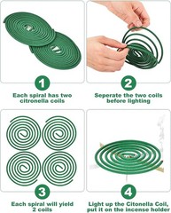 20 Coils Supreme Pro Mosquito Repellent Coils – Outdoor Use Reaches Up to 10 fts