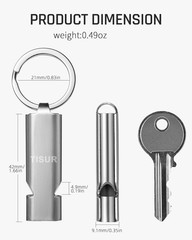 Loud Emergency Whistles,130Db+ Lifeguard Safety Whistle Keychain for Surviva Cam