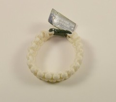 Paracord 550 Bracelet white Size M, 7.5″ long New