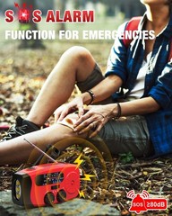 Emgykit Hand Crank Radio with LED Flashlight & SOS Function