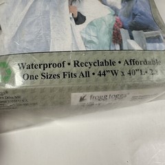 Frogg Toggs Adult Poncho Ultra Lite «One Size Fits All» 44″W x 40″L Clear